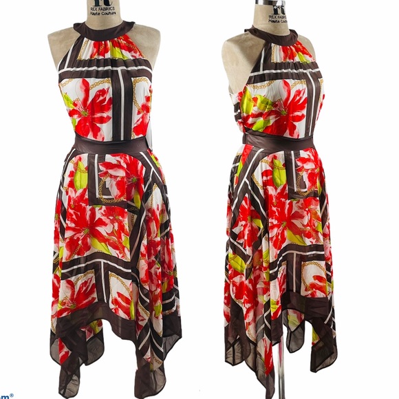 NWT New York & Company Printed Dress - Picture 8 of 8